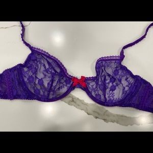Agent Provocateur Purple Lace Bra